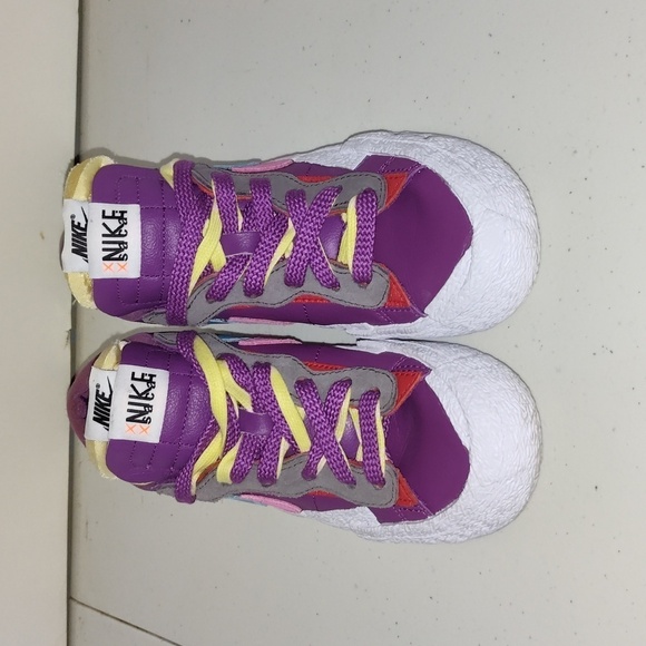Nike Blazer Low x Sacai x Kaws Multicolor Low Top Lace Up Sneaker Shoes 4.5 - Picture 2 of 12